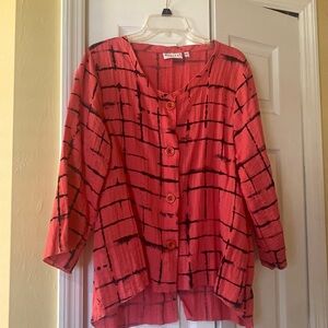 Habitat shirt/jacket coral size small